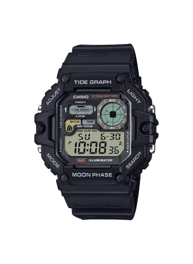 CASIO Men's SILICONE Digital Watch WS-1700H-1AVDF - 48.6 mm - Image 1